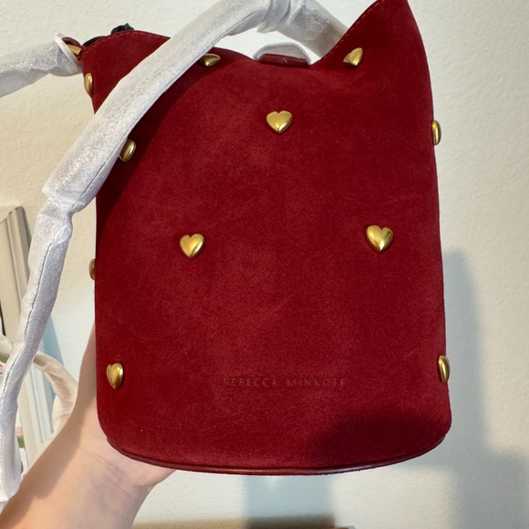 Rebecca Minkoff Small Heart Bucket Purse - Cayenne - Picture 4 of 8